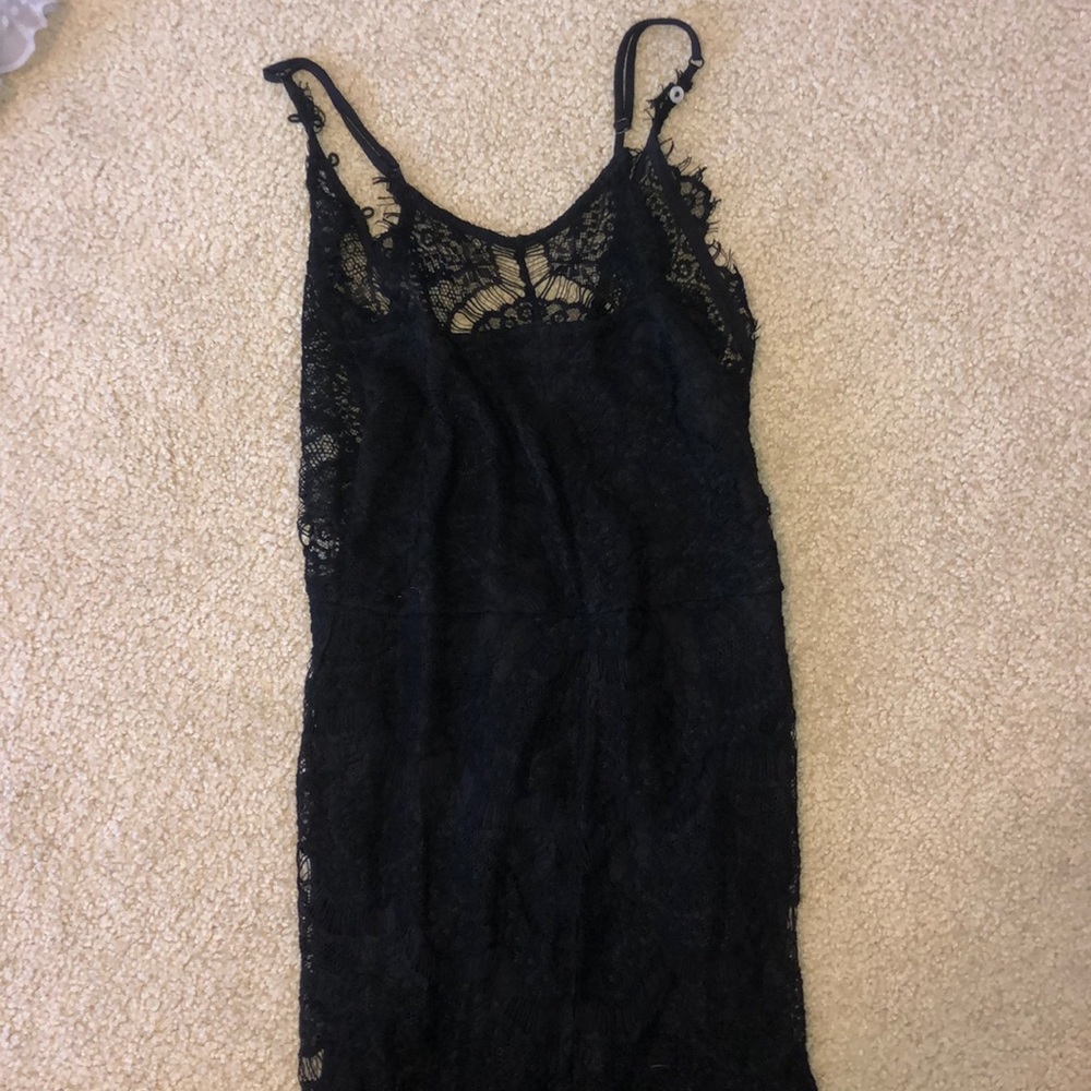 Free People Black Lace Dress